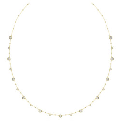 IMBER NECKLACE, WHITE, GOLD...