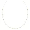 IMBER NECKLACE, WHITE, GOLD TONE PLATED 5680091