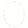 IMBER NECKLACE, WHITE, GOLD TONE PLATED 5680091