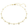 IMBER NECKLACE, WHITE, GOLD PLATED 5680090