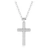 INSIGNE PENDANT, CROSS, WHITE, RHODIUM PLATED 5675577