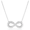HYPERBOLA PENDANT, INFINITY, WHITE, RHODIUM PLATED 5679434