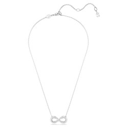 HYPERBOLA PENDANT, INFINITY, WHITE, RHODIUM PLATED 5679434