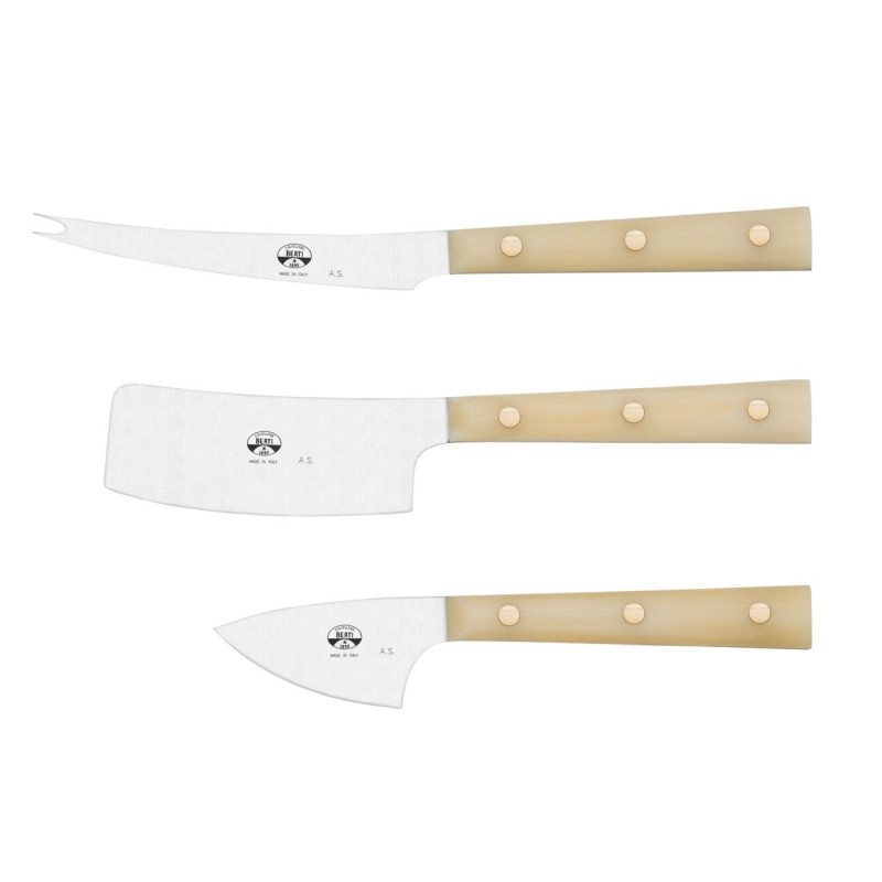 SET DI 3 COLTELLI FORMAGGIO BIANCO, CERIMONIA 425