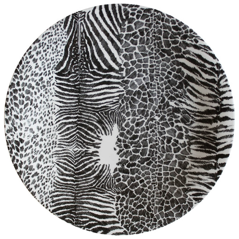 SET OF 4 ROUND PLATTER 31 CM - WILD SPIRIT