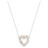 INFINITY DOUBLE HEART NECKLACE, MIXED METAL FINISH 5518868