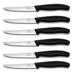 SET OF 6 STEAK KNIVES,...