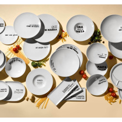 DESSERT PLATE 21 CM, MAI UNA GIOIA GRAFFITI