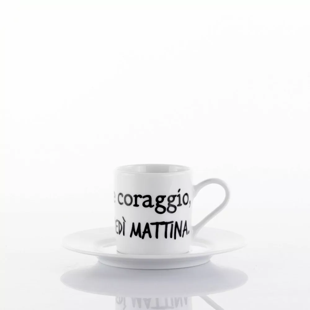 TAZZA CAFFE, CORAGGIO LUNEDI GRAFFITI