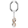 INFINITY KEY RING, WHITE, MIXED METAL FINISH 5687996