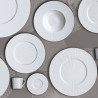 SET OF 4 COUPE PLATES, WHITE NATURE 13-3-5