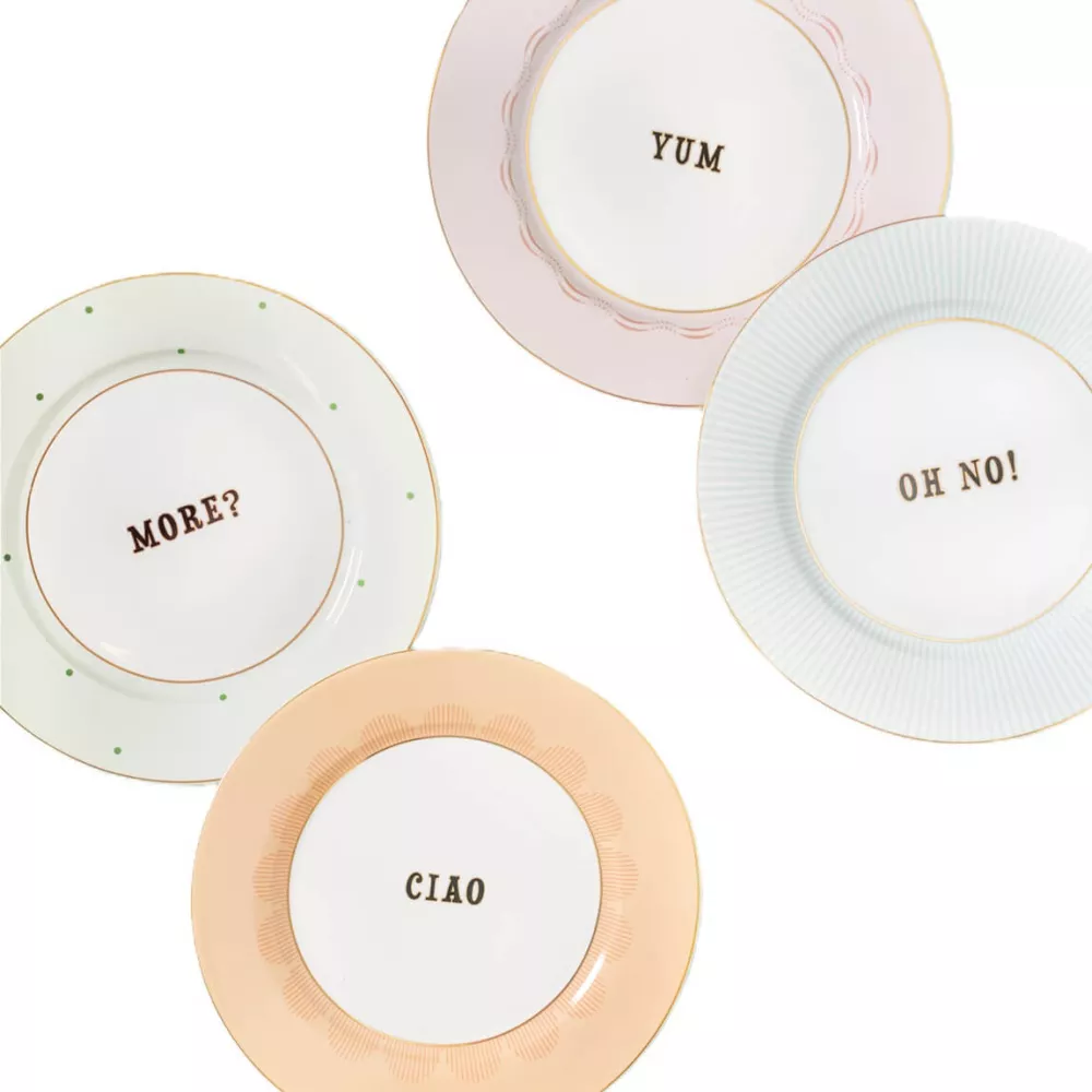 SET 4 PIATTI FRUTTA 20 CM, SLOGAN