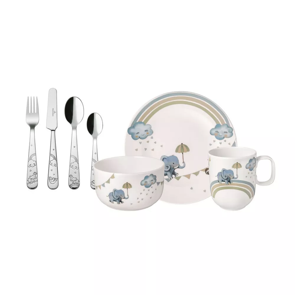 SET OF 4 KID CUTLERY, WALK LIKE AN ELEPHANT