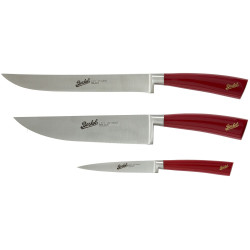SET OF 3 CHEF KNIVES, RED...