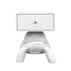 TABLE BED TURTLE CARRY, WHITE