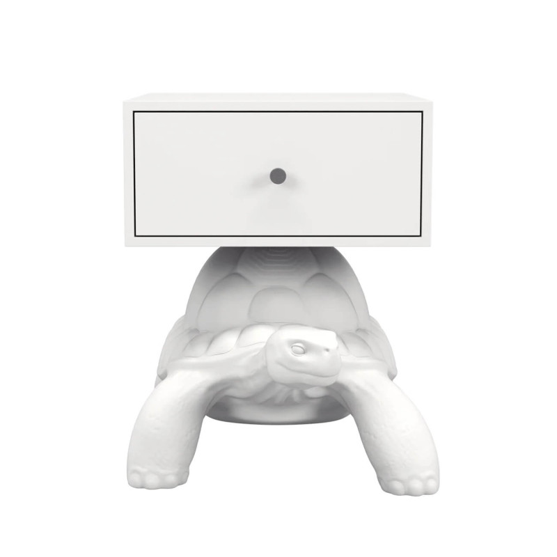 TABLE BED TURTLE CARRY, BIANCO