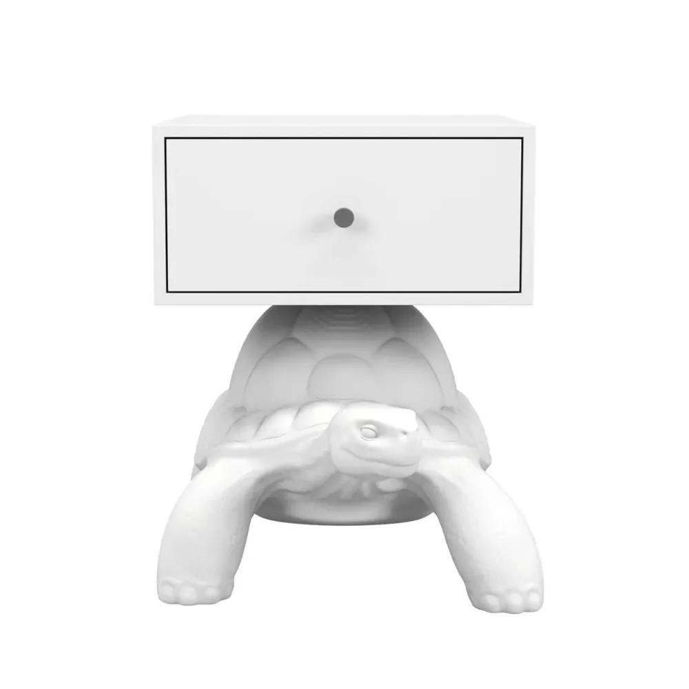 TABLE BED TURTLE CARRY, BIANCO