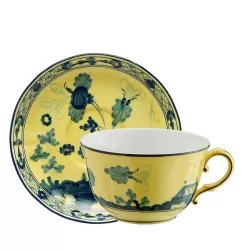 TEA CUP WITH SAUCER,...