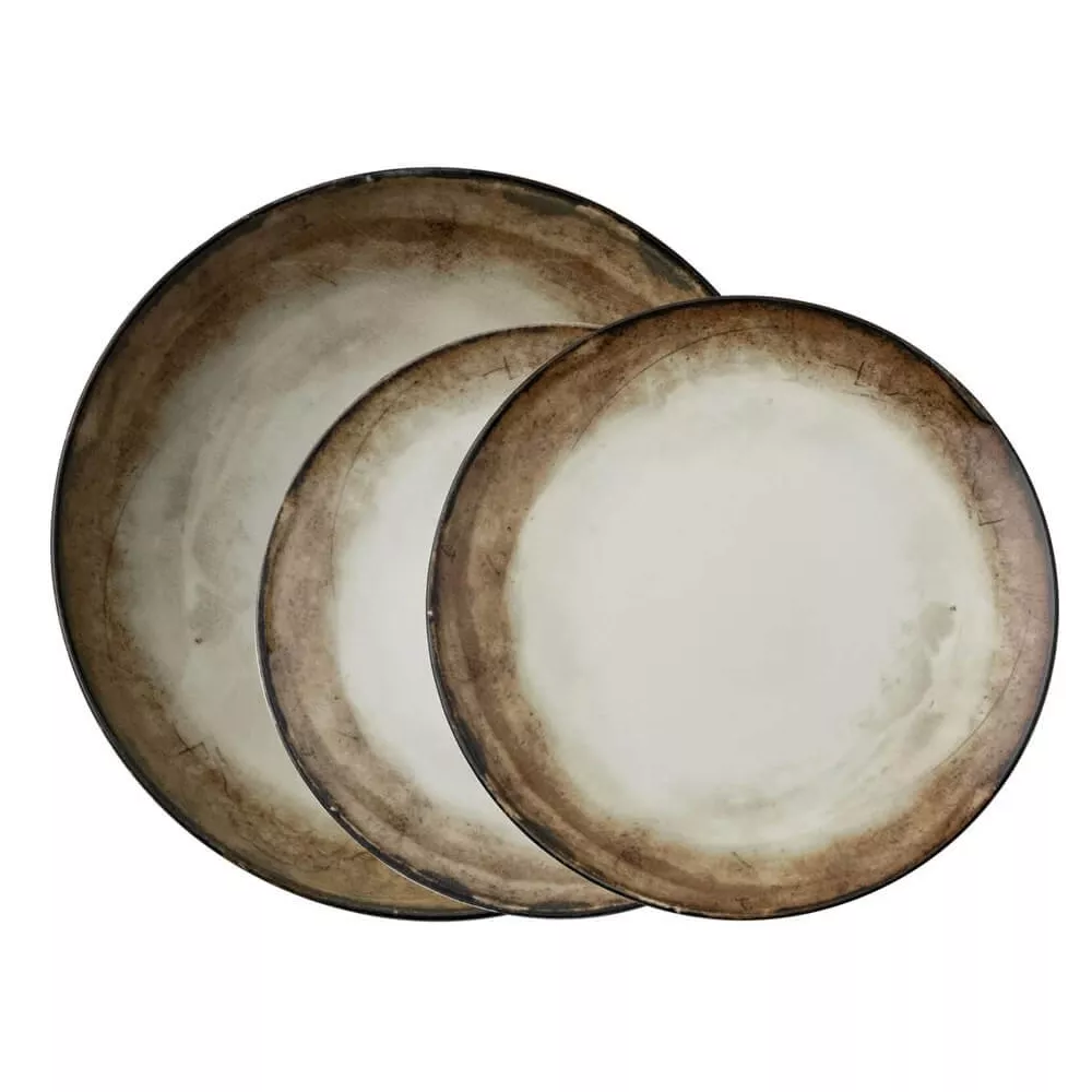 SET PIATTI IN CERAMICA 12 PEZZI, SHADE EARTH