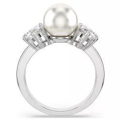 ANELLO MATRIX PERLA, CRYSTAL PEARL, TAGLIO ROUND