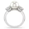 ANELLO MATRIX PERLA, CRYSTAL PEARL, TAGLIO ROUND