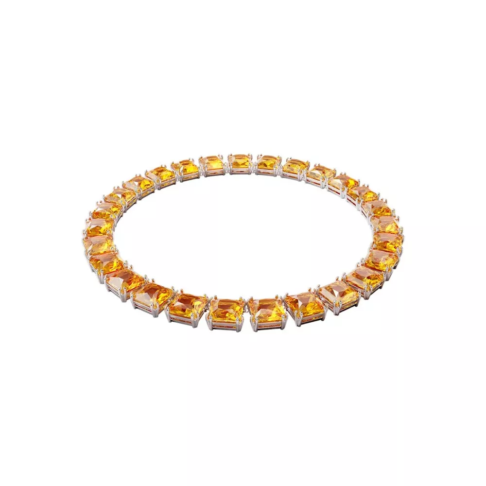 NECKLACE MILLENIA SQUARE CUT YELLOW GOLD TONE PLATED 5609705
