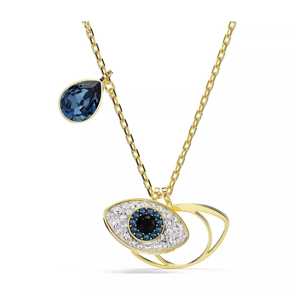 PENDENTE SYMBOLICA BLU, PLACCATURA ORO 5692178