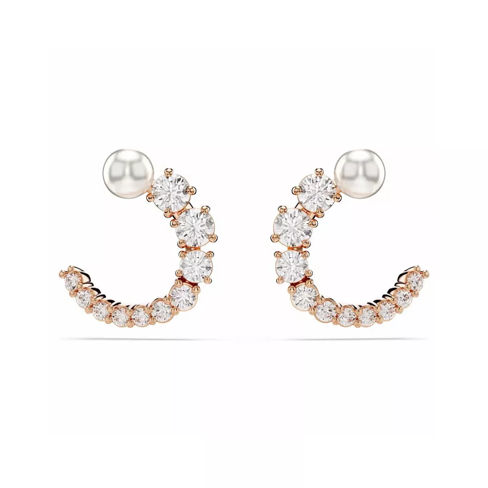 ORECCHIO CERCHIO MATRIX, CRYSTAL PEARL