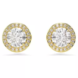 UNA ANGELIC STUD EARRINGS, ROUND CUT, PAVE