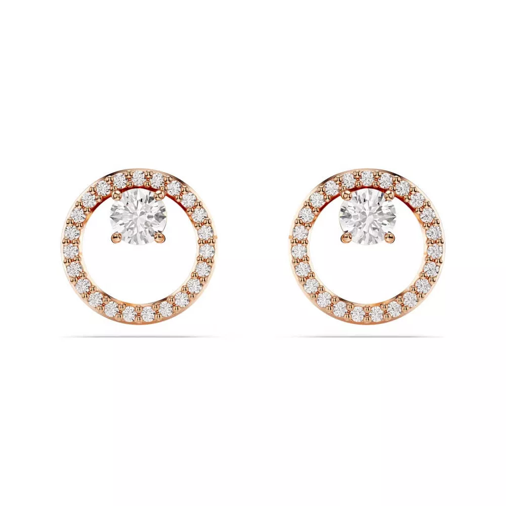 CONSTELLA STUD EARRINGS, ROUND CUT