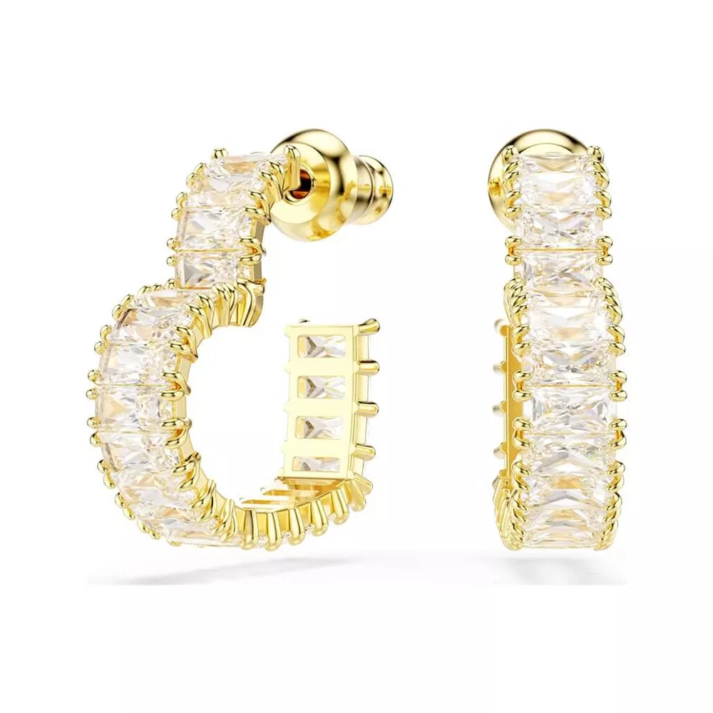 MATRIX BAGUETTE EARRINGS, BAGUETTE CUT, HEART