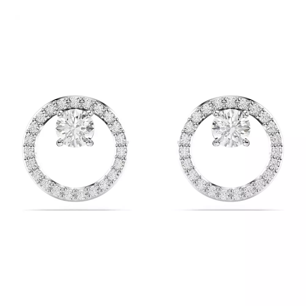 CONSTELLA STUD EARRINGS, ROUND CUT