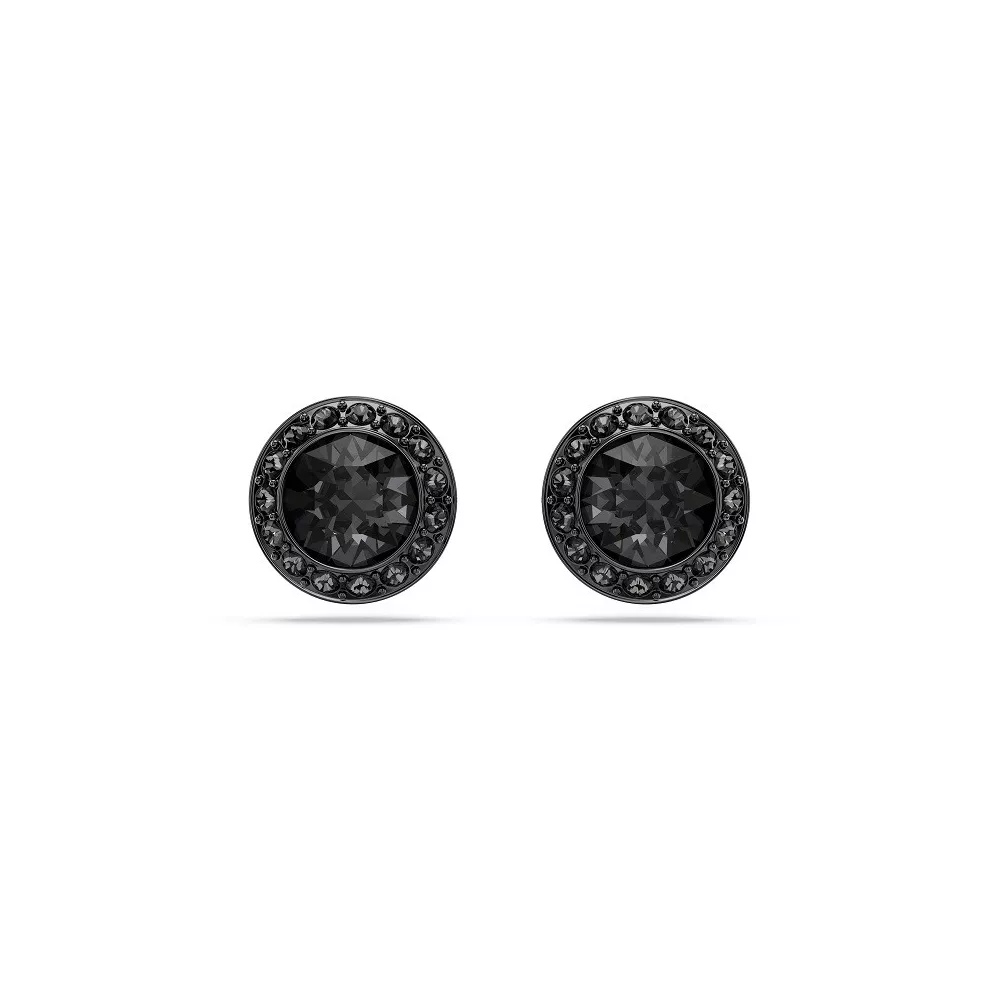 UNA ANGELIC STUD EARRINGS, ROUND CUT, PAVE