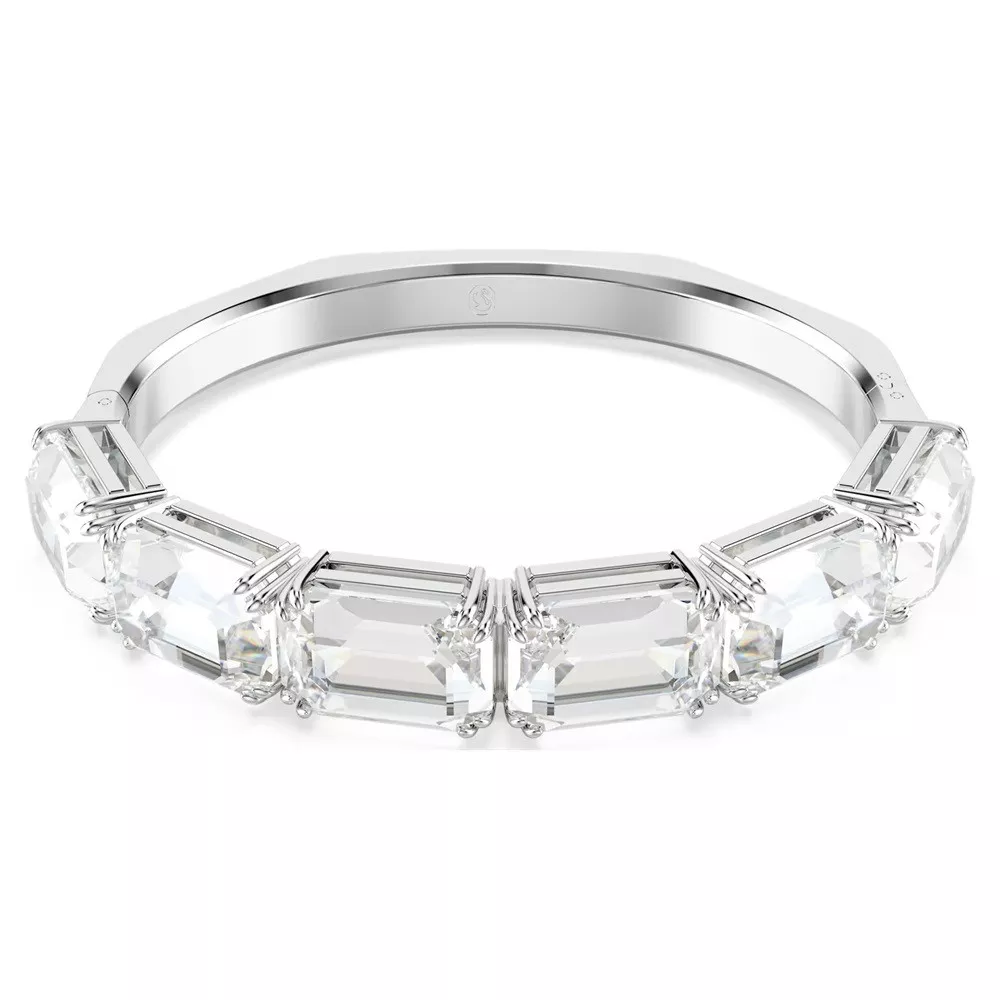 BRACCIALE RIGIDO MILLENIA, TAGLIO OTTAGONALE, BIANCO