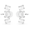 MILLENIA CLIP EARRINGS WHITE, RHODIUM PLATED 5701274