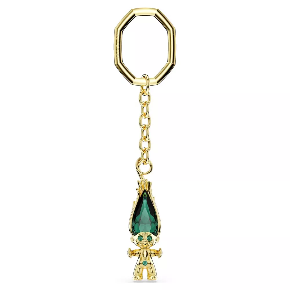 PORTACHIAVI GOOD LUCK TROLLS GREEN, PLACCATURA COLOR ORO 5696147