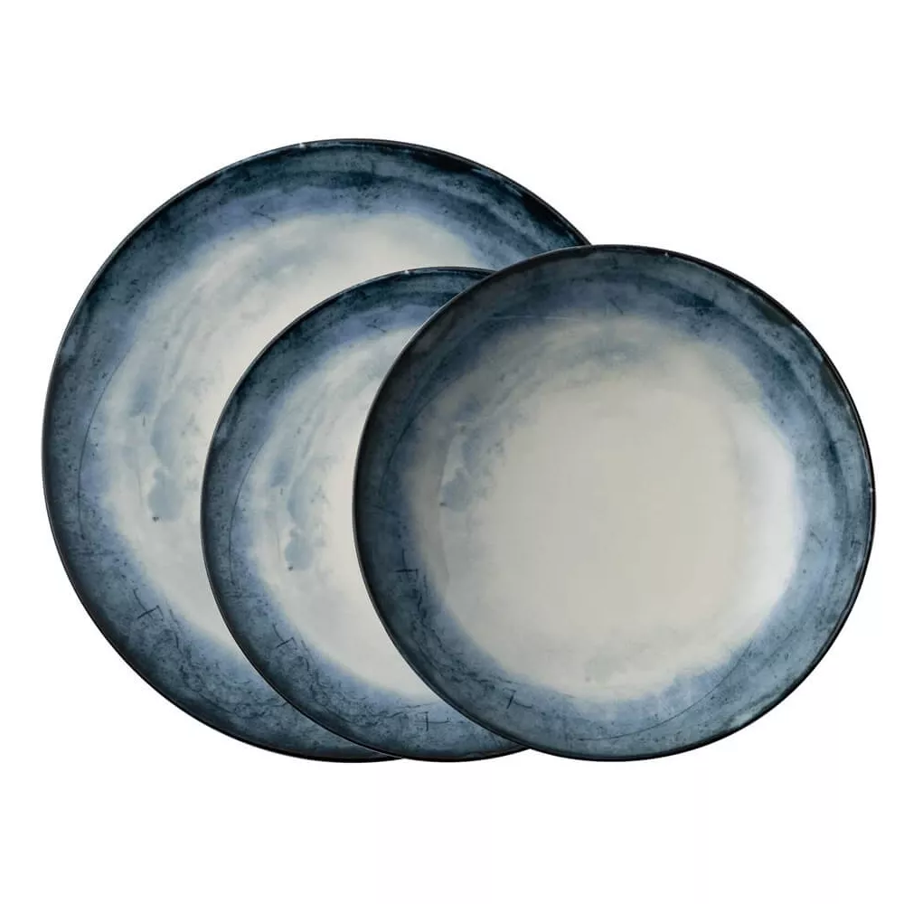 SET PIATTI IN CERAMICA 12 PEZZI, SHADE SEA