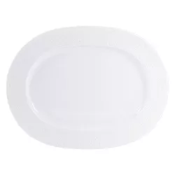 OVAL TRAY 35 CM, WHITE ECUME