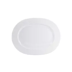 OVAL TRAY 30 CM, WHITE ECUME