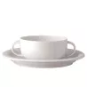 TAZZA BRODO CON PIATTO 17000/800001/10420 SUOMI BIANCO