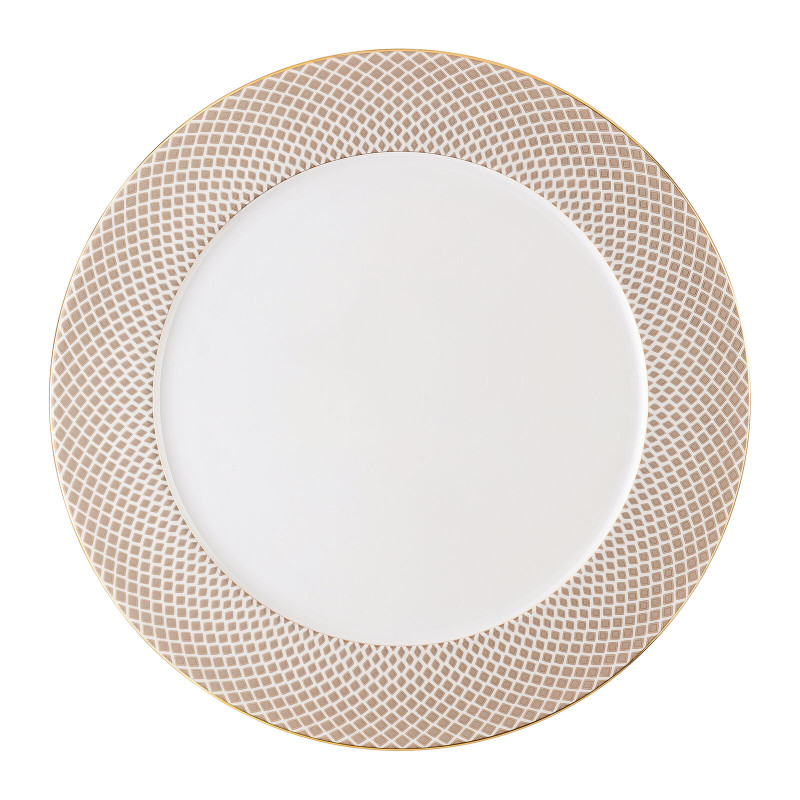 SERVICE PLATE 33 CM, FRANCIS CARREAU BEIGE