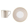 TAZZA CAFFE CON PIATTO, FRANCIS CARREAU BEIGE