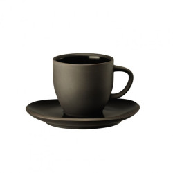 COFFEE CUP & SAUCER JUNTO SLATE GREY 21540-405251-64717