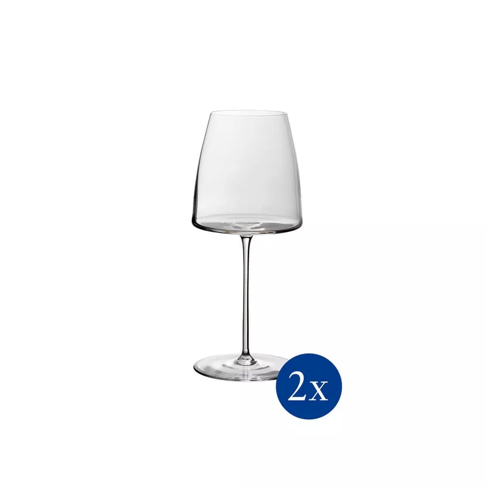 SET OF 2 WHITE WINE GOBLET, METROCHIC