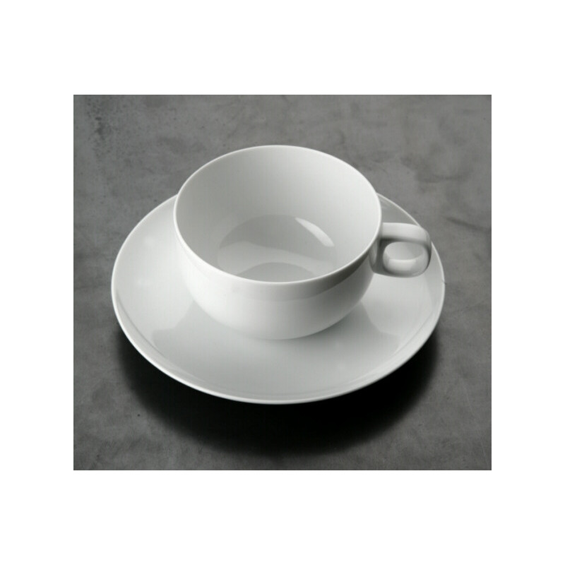 TAZZA TE CON PIATTO 14642/14641 MOON BIANCO