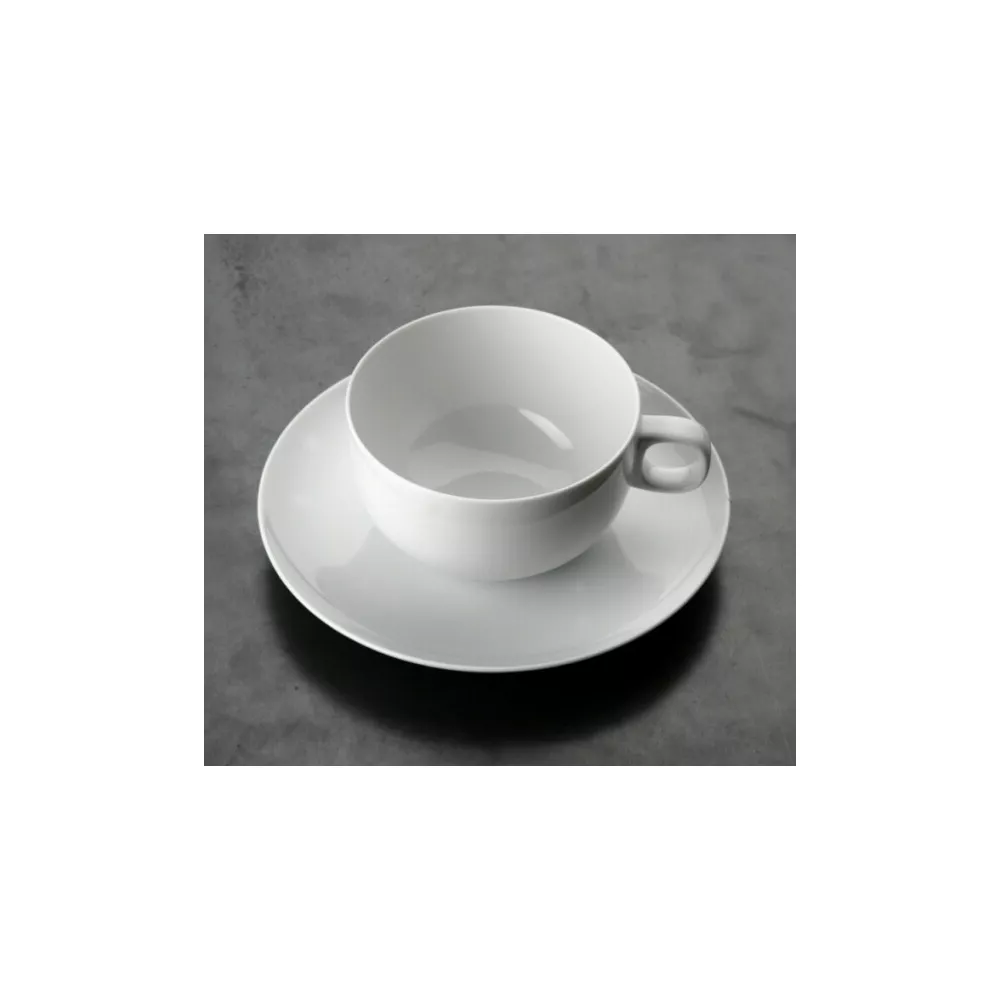 TAZZA TE CON PIATTO 14642/14641 MOON BIANCO
