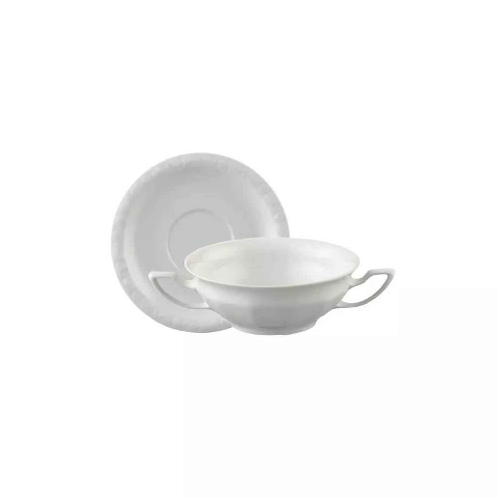 TAZZA BRODO CON PIATTO 10430/800001/10420 MARIA BIANCO