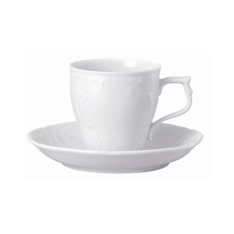 COFFEE CUP & SAUCER 10480/800001/14722/14721 WHITE SANSSOUCI