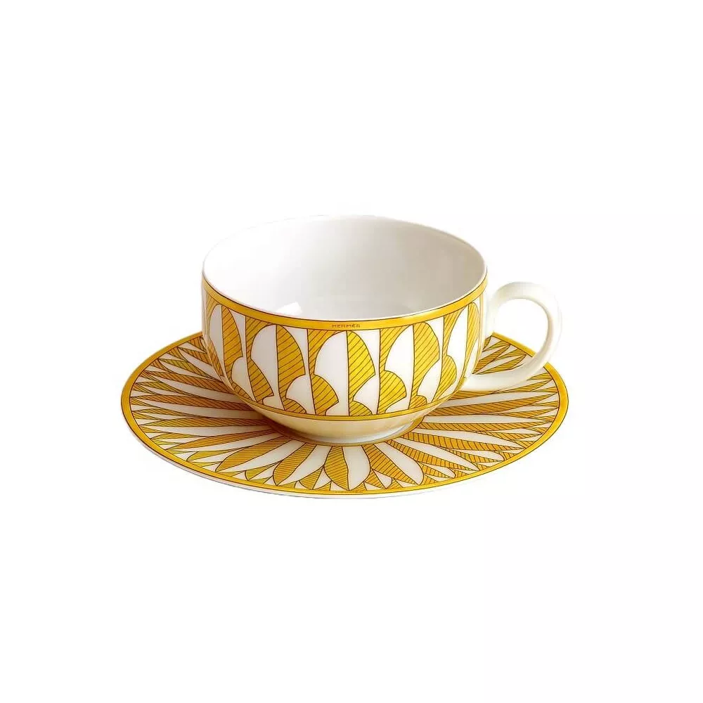 TEA CUP WITH SAUCER, 046016P SOLEIL D HERMES