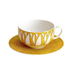 BREAKFAST CUP WITH SAUCER,...